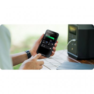 Styr dit ekstra batteri via din Power Station med EcoFlows app.