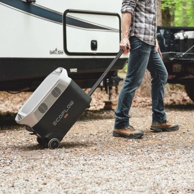Ekstra batteri til campingvognen. Perfekt til gratis camping.