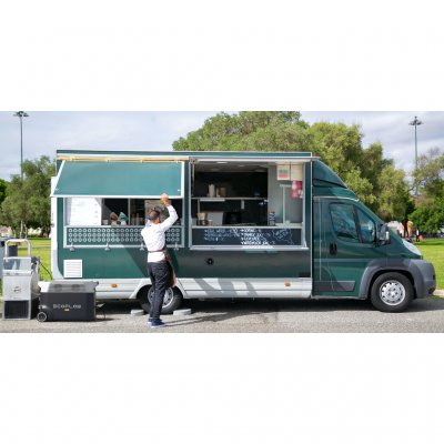 Batteri til foodtruck.