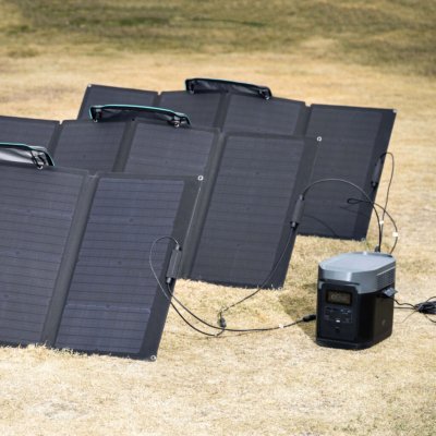 EcoFlow 160W solpanel med Eco Flow Delta Power Station
