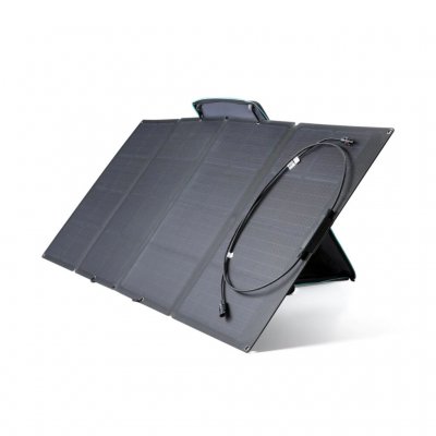 Tålig stor solpanel på 160W som ger en effektiv laddning av din EcoFlow Power Station även vid sämre väder.