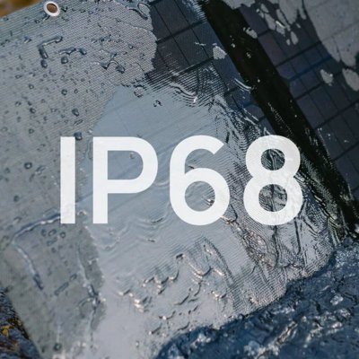 Solpanelet kan tåle at blive nedsænket under vand.