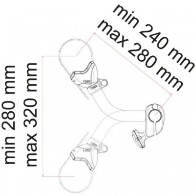 Mål for Fiamma Bicycle Holder Bike-Block Pro S 2