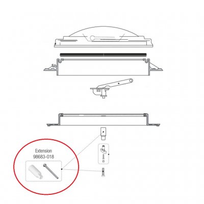 Løser installationer med tykkere lofter.