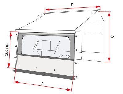 Målskitse Fiamma Blocker Pro