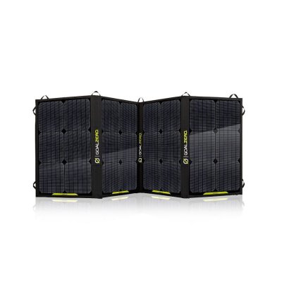 Et 100W solpanel med forbindelse til Goal Zero's større batteripakker som Yeti og Sherpa.