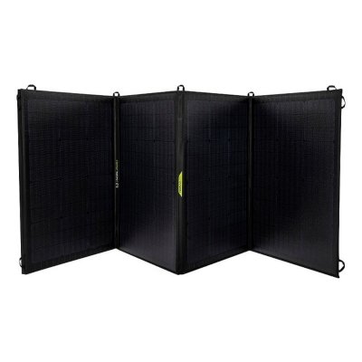 Goal Zero Nomad 200 er et sammenklappeligt solpanel på 200 W med forbindelse til Goal Zero's Yeti Power Stations.