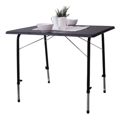 Harmonika Dark Grey foldbart vejrbestandigt campingbord