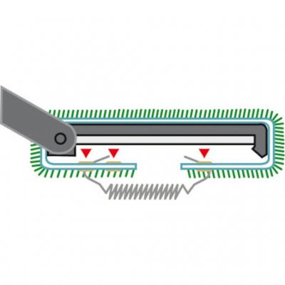 passer til størrelser fra 38 x 40 cm til 45 x 40 cm
