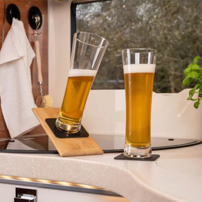 Silwy Magnetiske Ølglas i Krystal (2-pak)