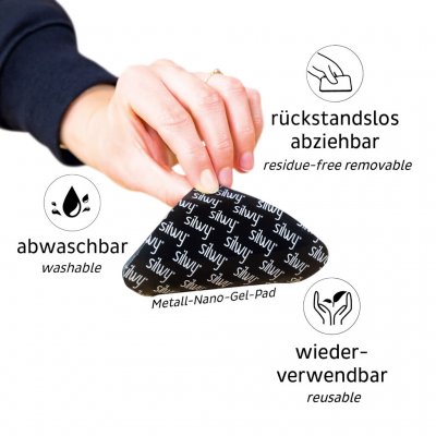 Der medfølger to fastgørelsesplader, der ikke efterlader rester