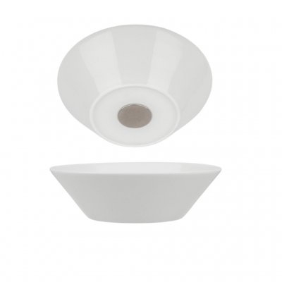 Silwy Magnetic Deep Plate i porcelæn med en magnetisk underside, der står utroligt stabilt på metalliske overflader