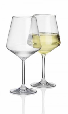 Hvidvin glas savoy fra flamefield i 2 pakker, fremstillet i slidstærkt polycarbonat.