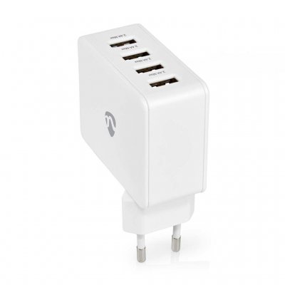 Nedis vægoplader 4 USB-porte