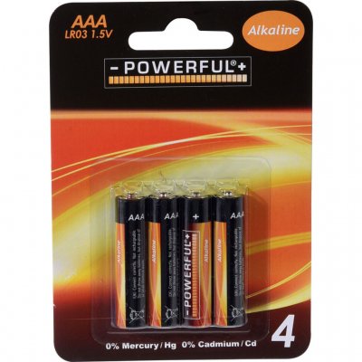 Batterier AAA 1,5V - 4-pak