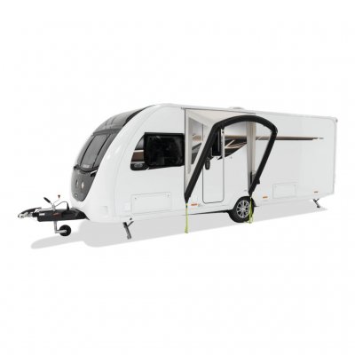 Dometic Portico AIR er en nemt monterbar markisedør, der giver dig en beskyttet ind- og udgang til campingvognen