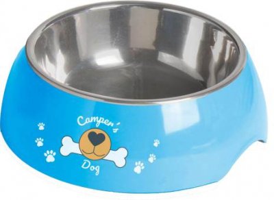 Campdog Hund skål 2 in 1 - let og stabil kæledyr skål med anti slip nedenfor.