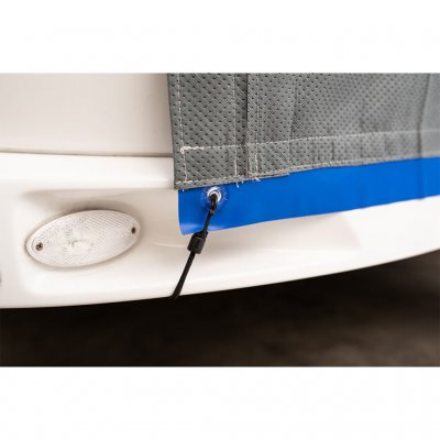 Spænder i bunden af ​​campingvognen.