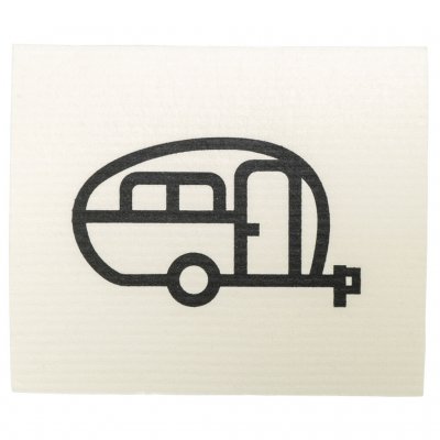 Opvaskeklud Campingvogn Retro - Hvid