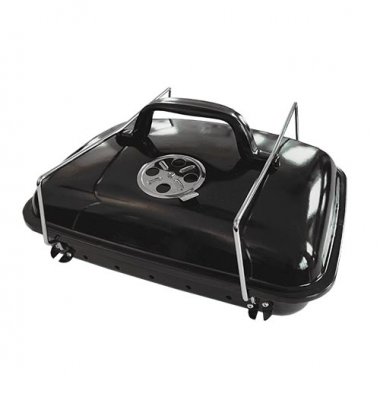 Campinggrillen fylder meget lidt i en foldet position