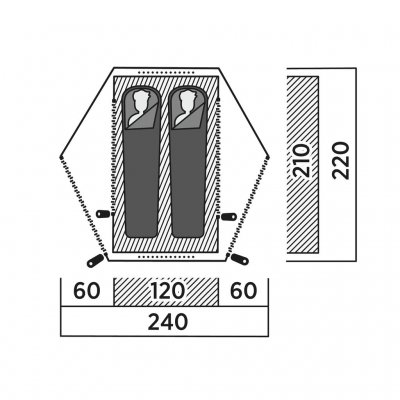 Plantegning for Easy Camp Rago 2.