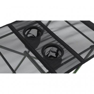 Integrerede kopholdere i bordpladen.