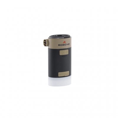 Kompakt og robust batteridrevet madrasspumpe, der også fungerer som lampe og powerbank.