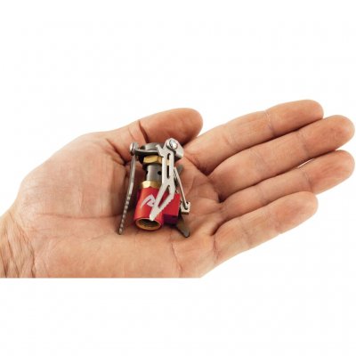 Lille, let og slidstærkt gaskøkken i titanium.