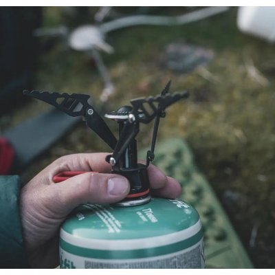 Bærbart og let gaskøkken, der skrues direkte på gasdåsen