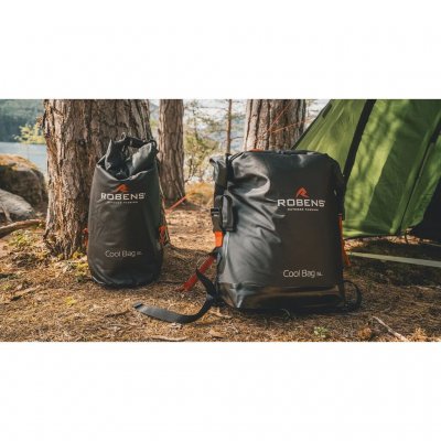 Slidstærk køletaske i robust materiale, som også fungerer som vandtæt opbevaringstaske.