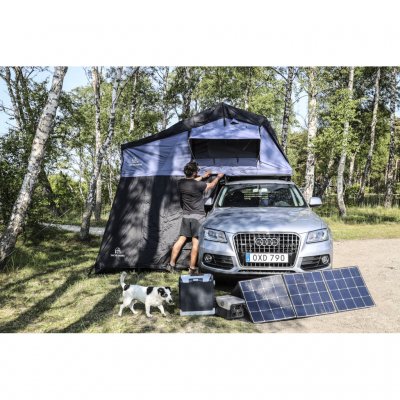 Perfekt strømkilde til freecamping med telt, campingvogn eller mobilhome.