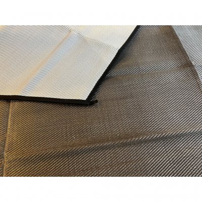 Teltmåtten har forskellig farve på hver side.