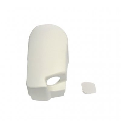 Thule Omnistor 8000 med motor endekappe venstre side beige-hvid