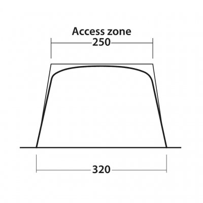 Outwell Touring Shelter Dimensioner