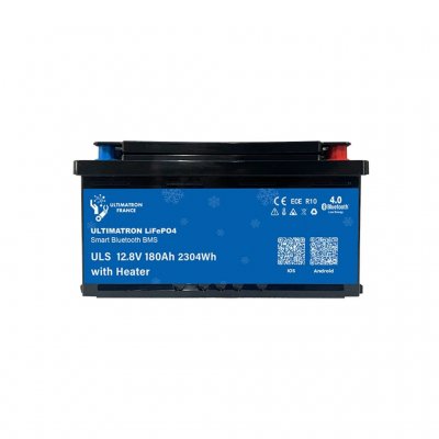 180 Ah lithiumbatteri til campingvogn og autocamper med indbygget varmesystem og Bluetooth-forbindelse. Kan parallelkobles.