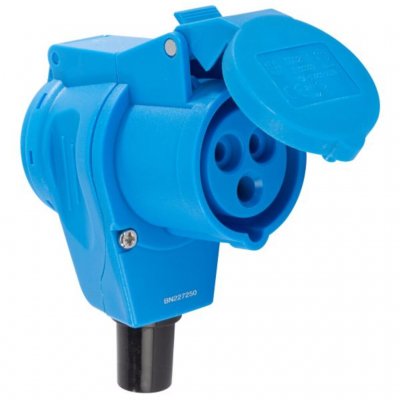 CEE hun vinklet med Schuko stik på bagsiden.