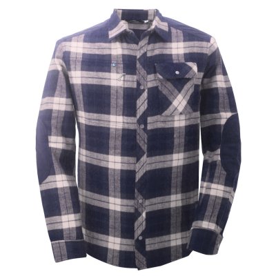Praktisk og komfortabel flannel-skjorte fra svensk 2117 fremstillet i økologisk bomuld og genanvendt polyester.