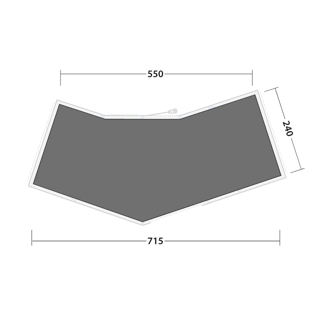 Outwell Unterlage Hartford 6 Air - Zeltunterlage Für Optimalen Zeltbodenschutz